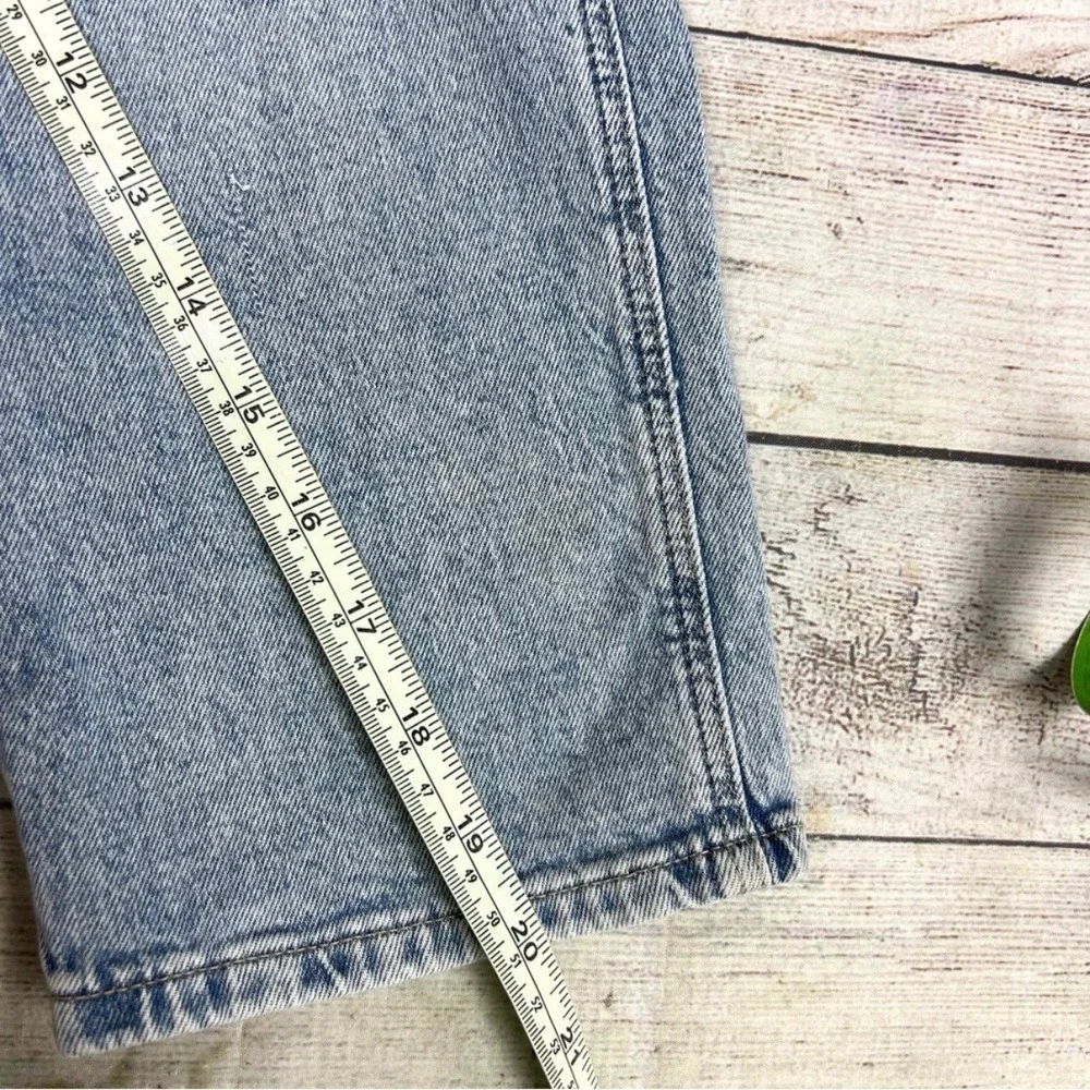 H&M‎ Kids Light Wash Denim Overalls Blue Straight Leg Stretch Size 6 11909928
